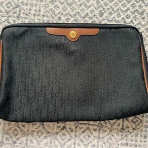 Vintage Christian Dior Trotter Bag Leather Lining